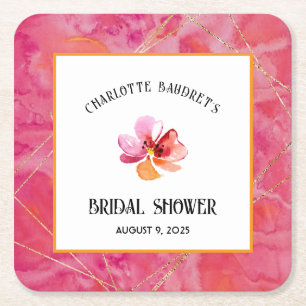 Moderne warme kleur kartonnen onderzetters