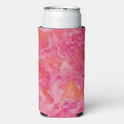 Moderne warme kleur seltzer blikjeskoeler (Seltzer Achterkant)