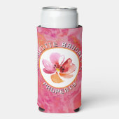 Moderne warme kleur seltzer blikjeskoeler (Seltzer Voorkant)