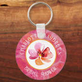 Moderne warme kleur sleutelhanger (Voorkant)