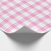 Moderne warmroze speldenband |Groot patroon| Cadeaupapier (Hoek)