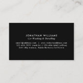 Moderne was en automatische details visitekaartje (Achterkant)