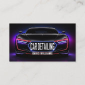 Moderne was en automatische details visitekaartje (Voorkant)