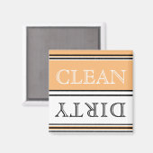 Moderne wasmachine voor peach Dirty Clean Magnet (Voorkant / Achterkant)