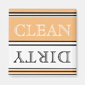 Moderne wasmachine voor peach Dirty Clean Magnet (Voorkant)