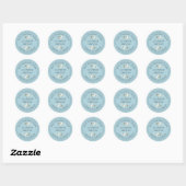 moderne wasservice Bedrijfsnaam Ronde Sticker (Vel)