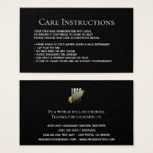 Moderne wasverzorgingsinformatie visitekaartje (Voorkant /achterkant)