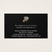 Moderne wasverzorgingsinformatie visitekaartje (Achterkant)