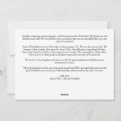 Moderne wat een jaar fotocollage feestdagenkaart (Achterkant)