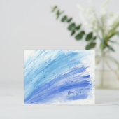 Moderne Water Color Splash Briefkaarten (Staand voorkant)