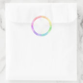 Moderne Watercolor Kunst Trendy Elegante Blanco Ronde Sticker (Tas)