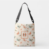 Moderne Watercolor Vlinders Crossbody Tas (Voorkant)
