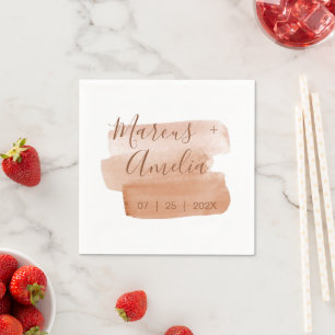 Moderne Watercolorpenseelstreek Minimalistische Pa Servet