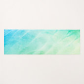 Moderne Watercolour Grün Mint Yogamat (Voorkant (horizontaal))