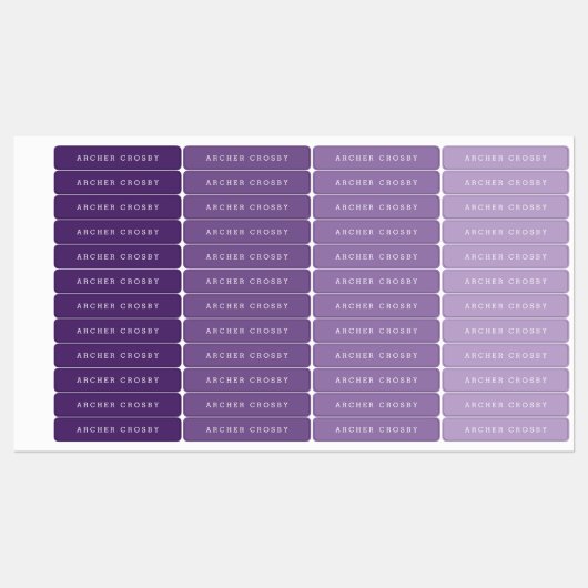 Moderne waterdichte benaming labels (Vel)