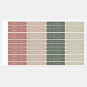 Moderne waterdichte benaming labels (Vel)