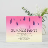 Moderne Watermeloen Zomer Barbecue Party Uitnodigi Kaart (Staand voorkant)