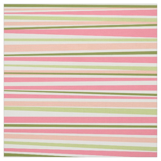 Moderne watermeloensekleurenpatronen stof (Swatch)