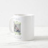 Moderne Waterverf 2 foto's Man Vaderdag Koffiemok (Voorkant links)