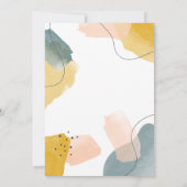 Moderne Waterverf 30e verjaardagsfeest Kaart (Achterkant)