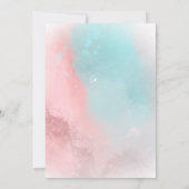 Moderne Waterverf Aangepaste kinderen op zaterdag Kaart (Achterkant)