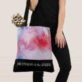 Moderne waterverf aangepaste tekst gepersonaliseer tote bag (Dichtbij)