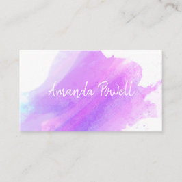 moderne waterverf aangepaste visitekaartjes sjablo