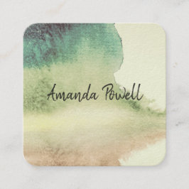 moderne waterverf aangepaste visitekaartjes sjablo