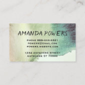 moderne waterverf aangepaste visitekaartjes sjablo (Achterkant)