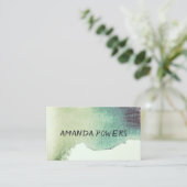 moderne waterverf aangepaste visitekaartjes sjablo (Staand voorkant)