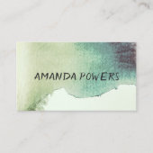 moderne waterverf aangepaste visitekaartjes sjablo (Voorkant)