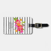 Moderne Waterverf Aangepersonaliseerd Bagagelabel (Voorkant horizontaal)