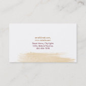 Moderne Waterverf Abstract Elegant Zwart Geel Visitekaartje