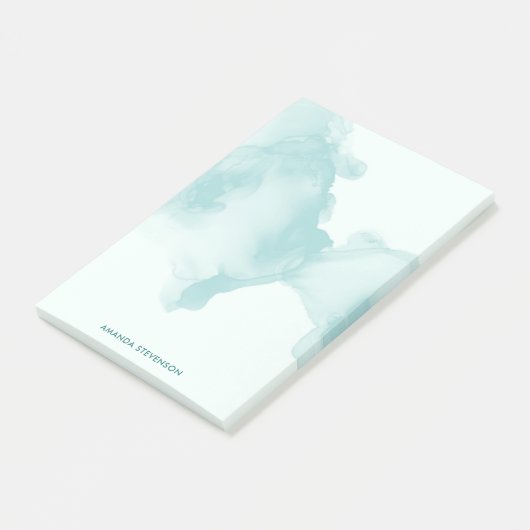 Moderne waterverf abstract post-it® notes (Schuin)
