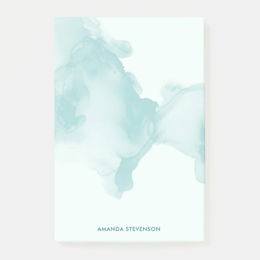 Moderne waterverf abstract post-it® notes (Voorkant)