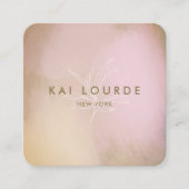 Moderne Waterverf Abstract vierkant Visitekaartje (Voorkant)