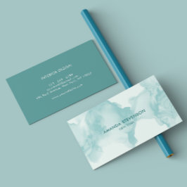 Moderne waterverf abstract visitekaartje