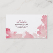 Moderne Waterverf Abstracte elegante kool Visitekaartje (Achterkant)