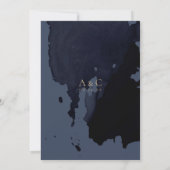 Moderne waterverf abstracte trouwkaart kaart (Achterkant)