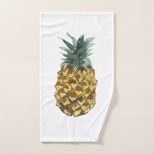 Moderne Waterverf ananas & positieve funny Quote Bad Handdoek (Handdoek)