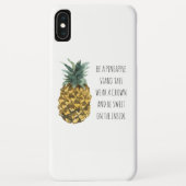Moderne Waterverf ananas & positieve funny Quote Case-Mate iPhone Case (Achterkant)
