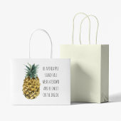 Moderne Waterverf ananas & positieve funny Quote Groot Cadeauzakje