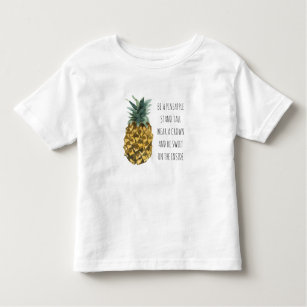 Moderne Waterverf ananas & positieve funny Quote Kinder Shirts