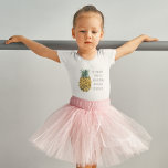 Moderne Waterverf ananas & positieve funny Quote Kinder Shirts<br><div class="desc">Moderne Waterverf ananas & positieve funny Quote</div>