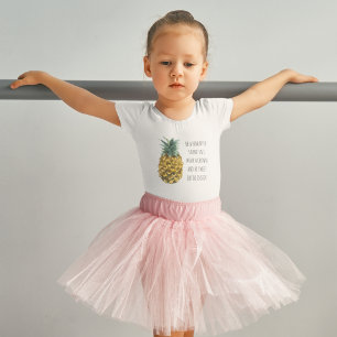 Moderne Waterverf ananas & positieve funny Quote Kinder Shirts
