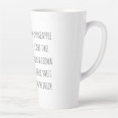 Moderne Waterverf ananas & positieve funny Quote Latte Mok (Rechts)