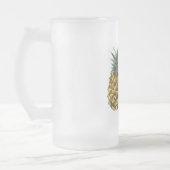 Moderne Waterverf ananas & positieve funny Quote Matglas Bierpul (Links)