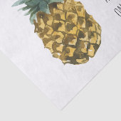 Moderne Waterverf ananas & positieve funny Quote Tissuepapier (Detail)