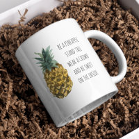 Moderne Waterverf ananas & positieve funny Quote