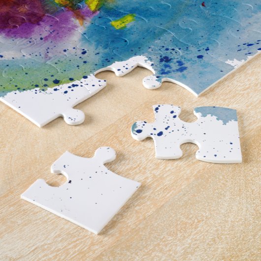 Moderne Waterverf anatomisch hart Legpuzzel (Zijkant)